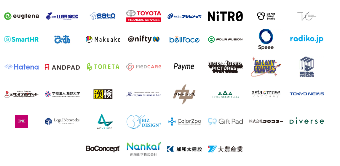 業種・規模を問わず多くの企業様にご採用いただいているクラウド勤怠管理システムAKASHI