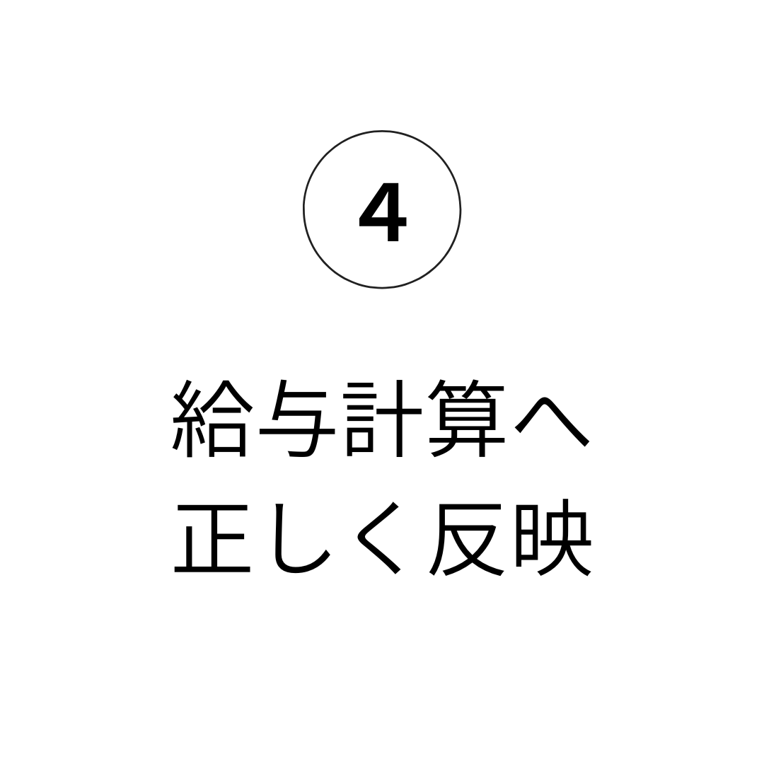 4 給与計算へ正しく反映
