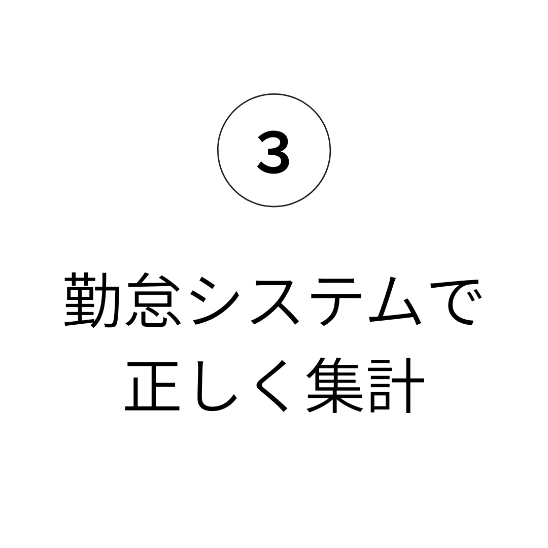 3 勤怠システムで正しく集計